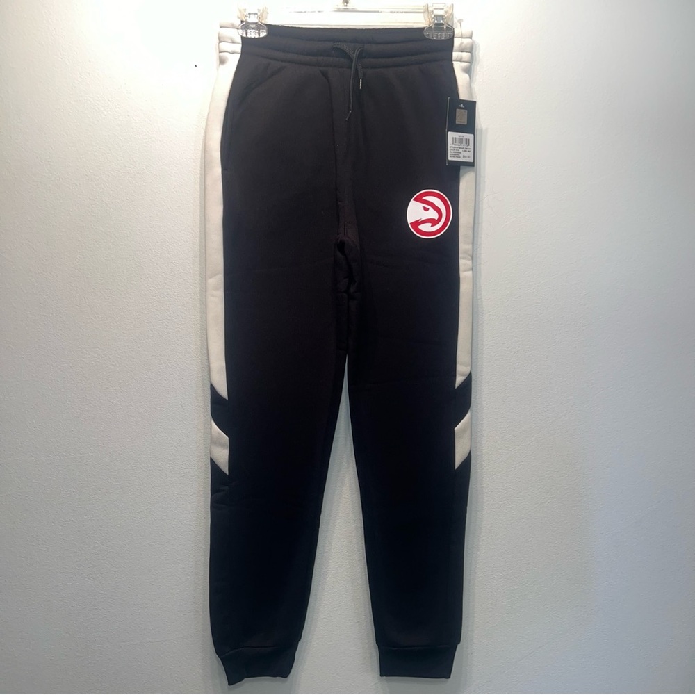 ATLANTA Hawks Basketball Youth Sweat Pants NBA Sz 14-16 Black NWTS $60.00